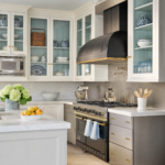 LuxeView Glass Display Kitchen Cabinet