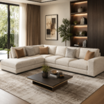 luxurious L-shaped sectional sofa