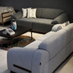 Modern 3-Seater Curved Sofa