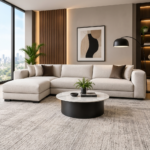 Modern Neutral L-Shaped Sectional Sofa
