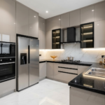 Modern High-Gloss U-Shaped Luxury Kitchen