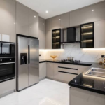 Modern High-Gloss U-Shaped Luxury Kitchen - Image 3